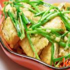 豆腐炒韭菜
